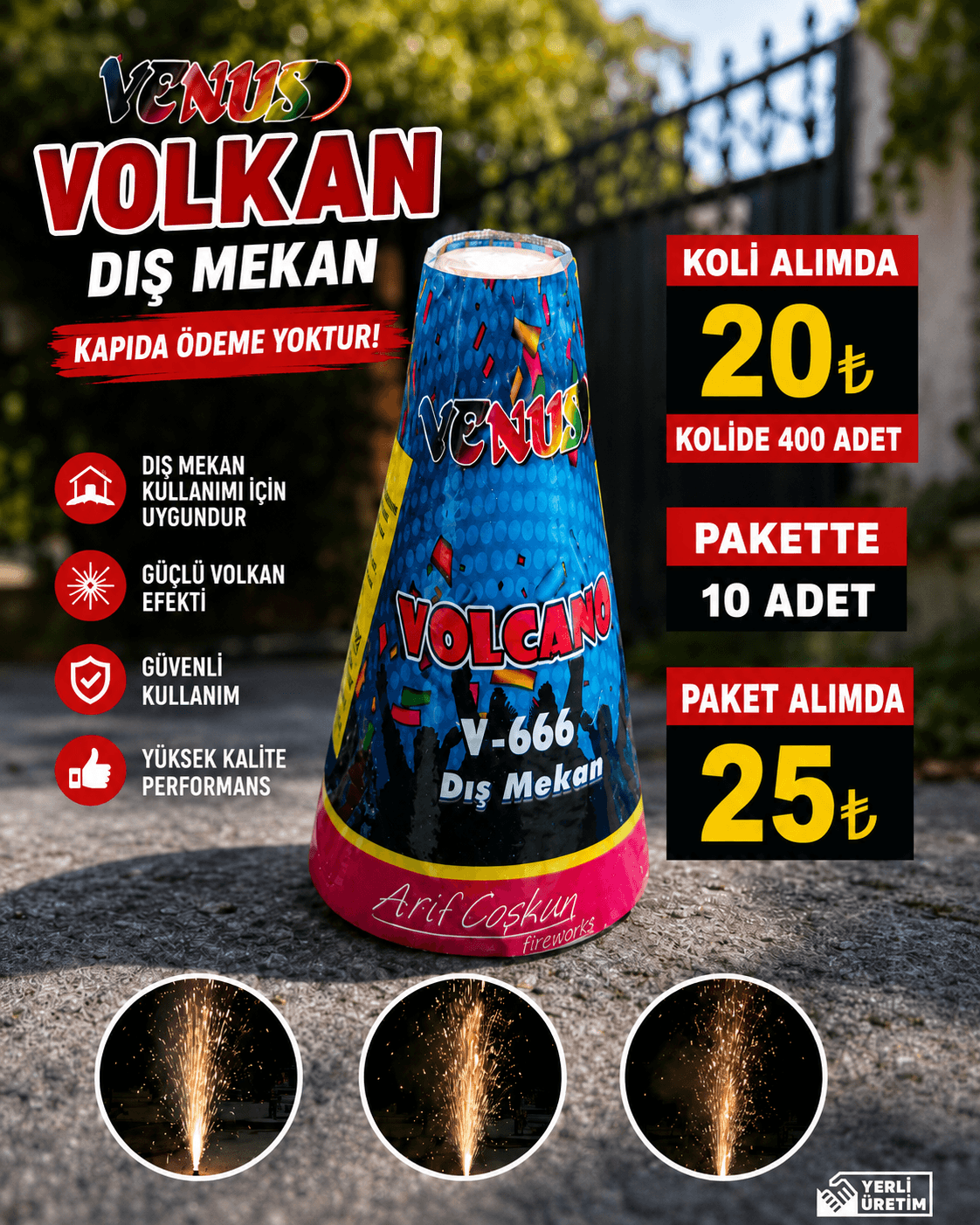 Dış Mekan Volkan 10 Adet Paket Görseli